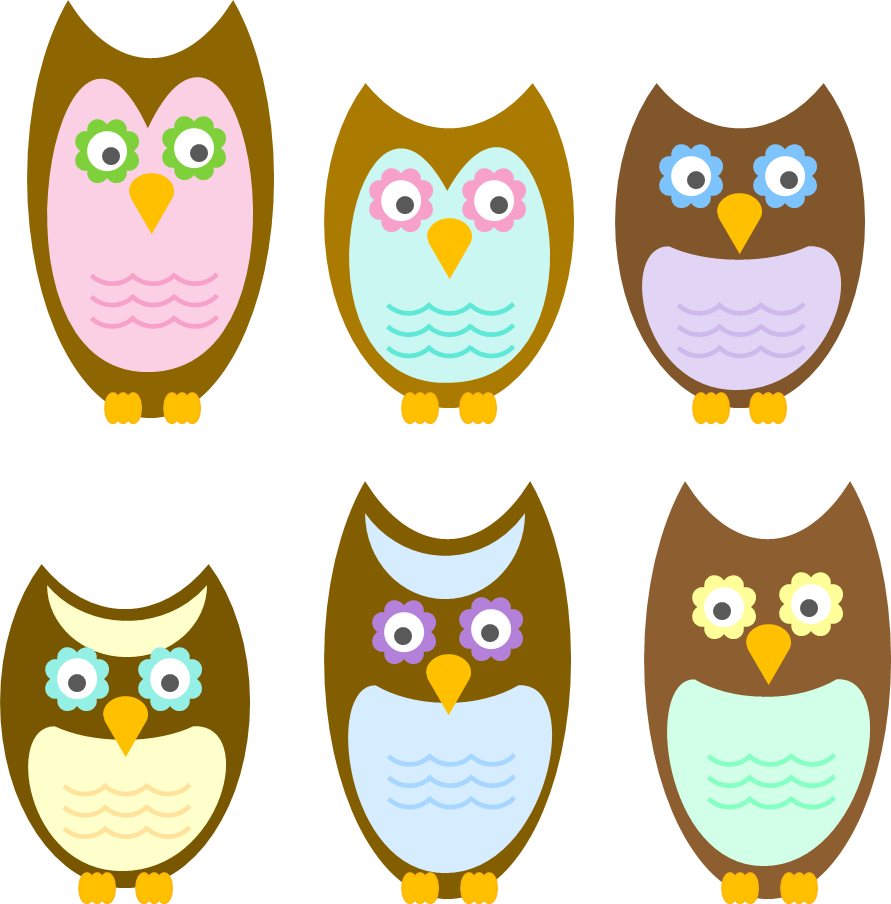 Tlotp-owlfamily - Clip Art (891x904)