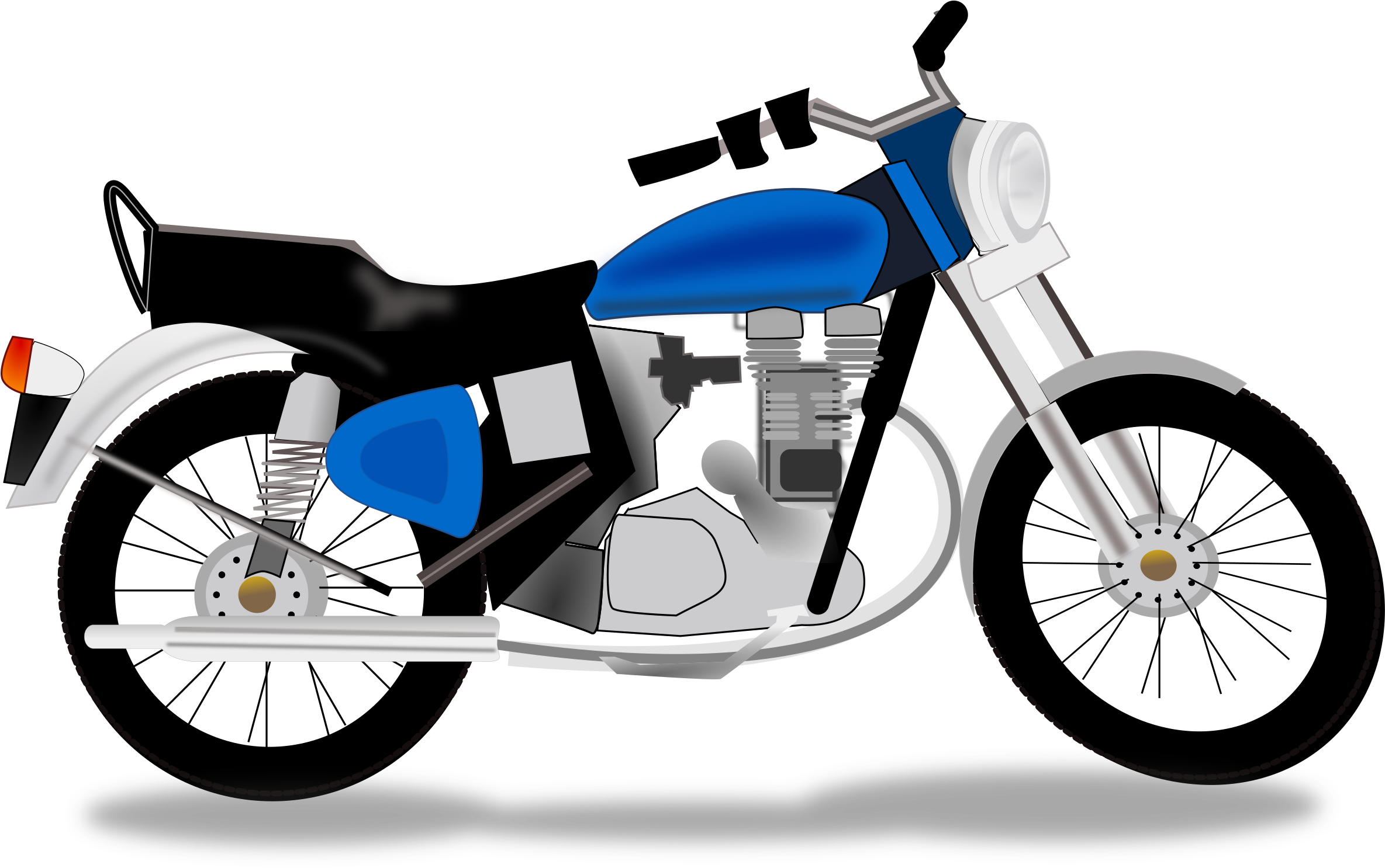 Motorcycle Clipart Free - Motorcycle Clipart Png (2400x1509)