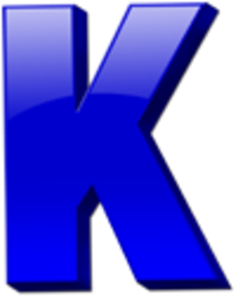 Letter K Icon Image - Clipart K (600x600)