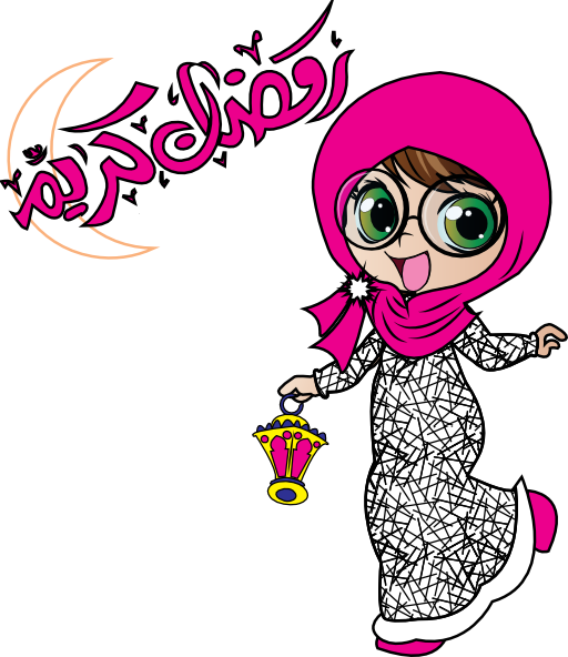 Download Free Printable Clipart And Coloring Pages - رمضان احلى مع تاليا (512x592)