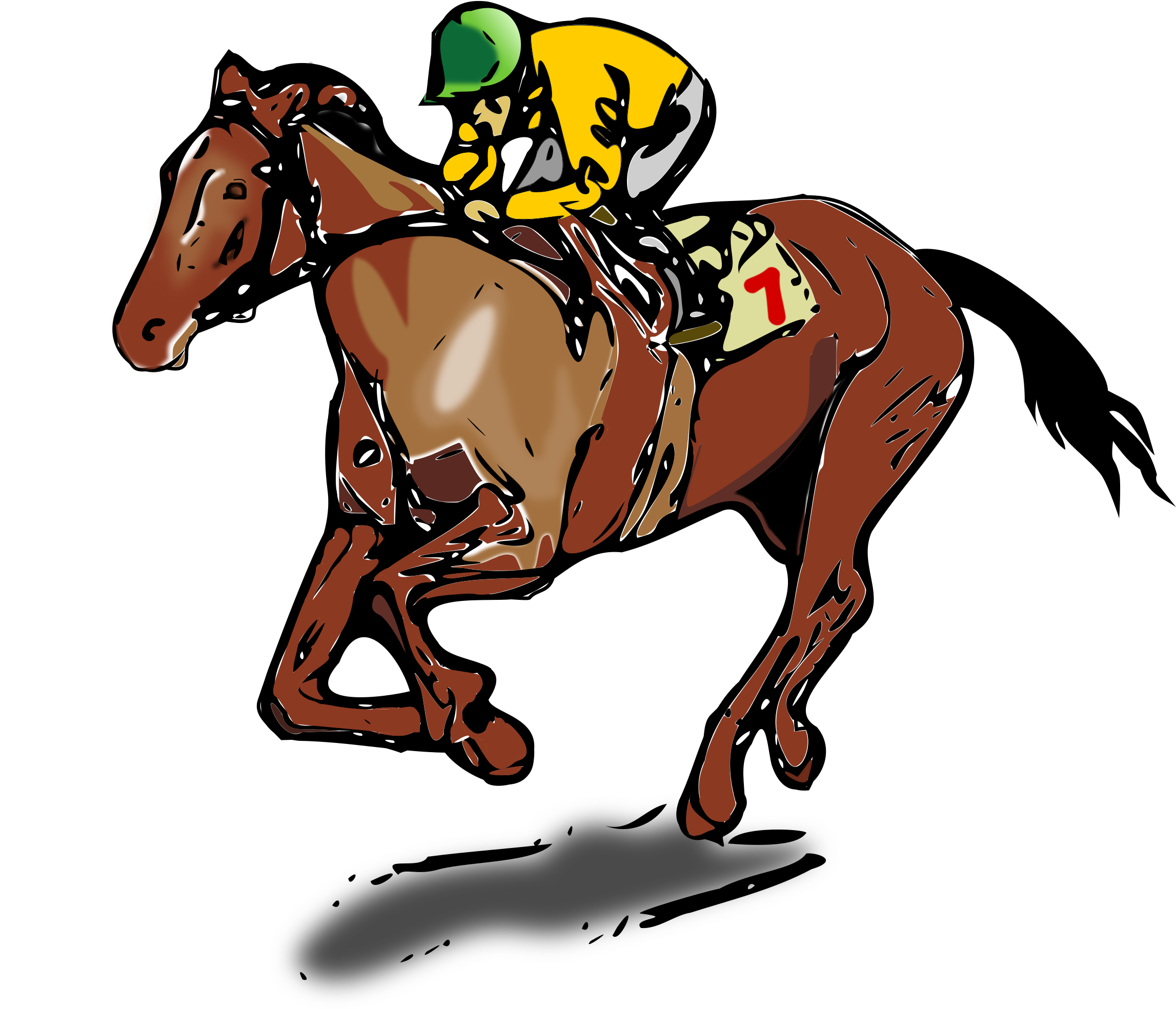 Desire - Clipart - Horse Racing Clip Art (2400x2400)