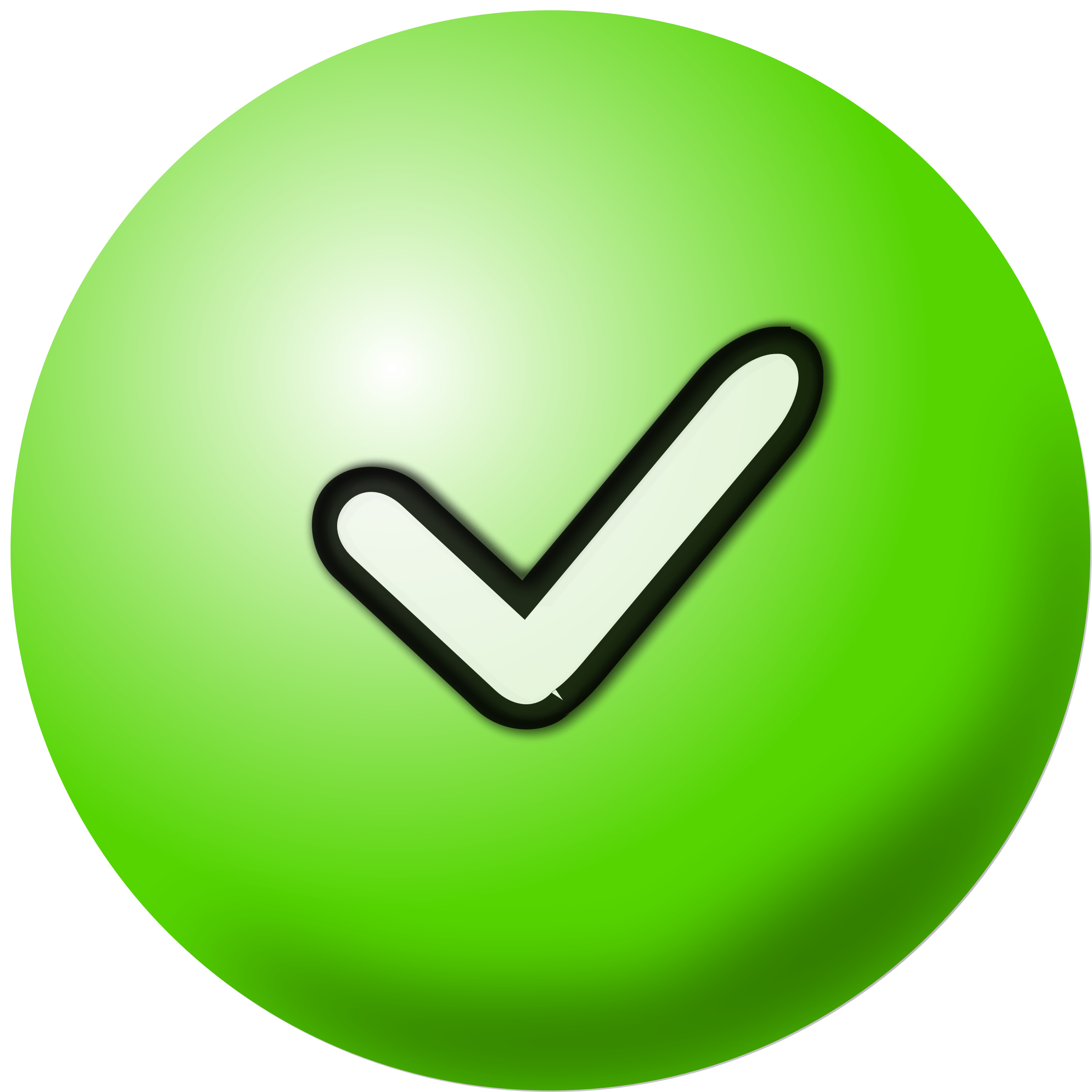 Clipart Green Check Mark Icon - Clip Art Check Mark (2378x2377)