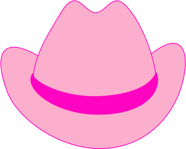 Brown Cowboy Hat Clip Art - Pink Cowboy Hat Clipart (680x624)