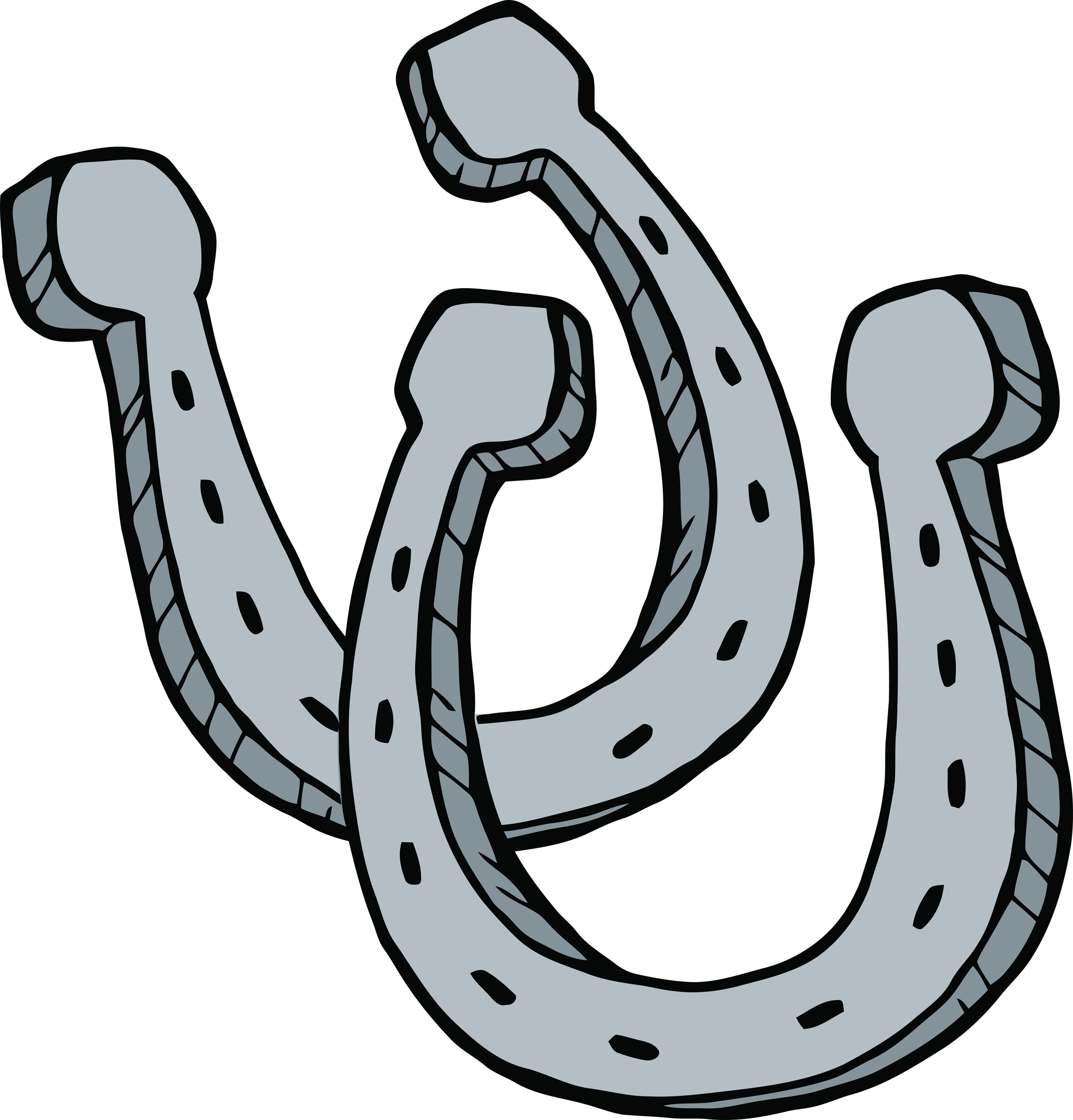 Horseshoe Horse Shoe Clip Art Wikiclipart 2 Png - Clip Art Horse Shoes (2400x2503)