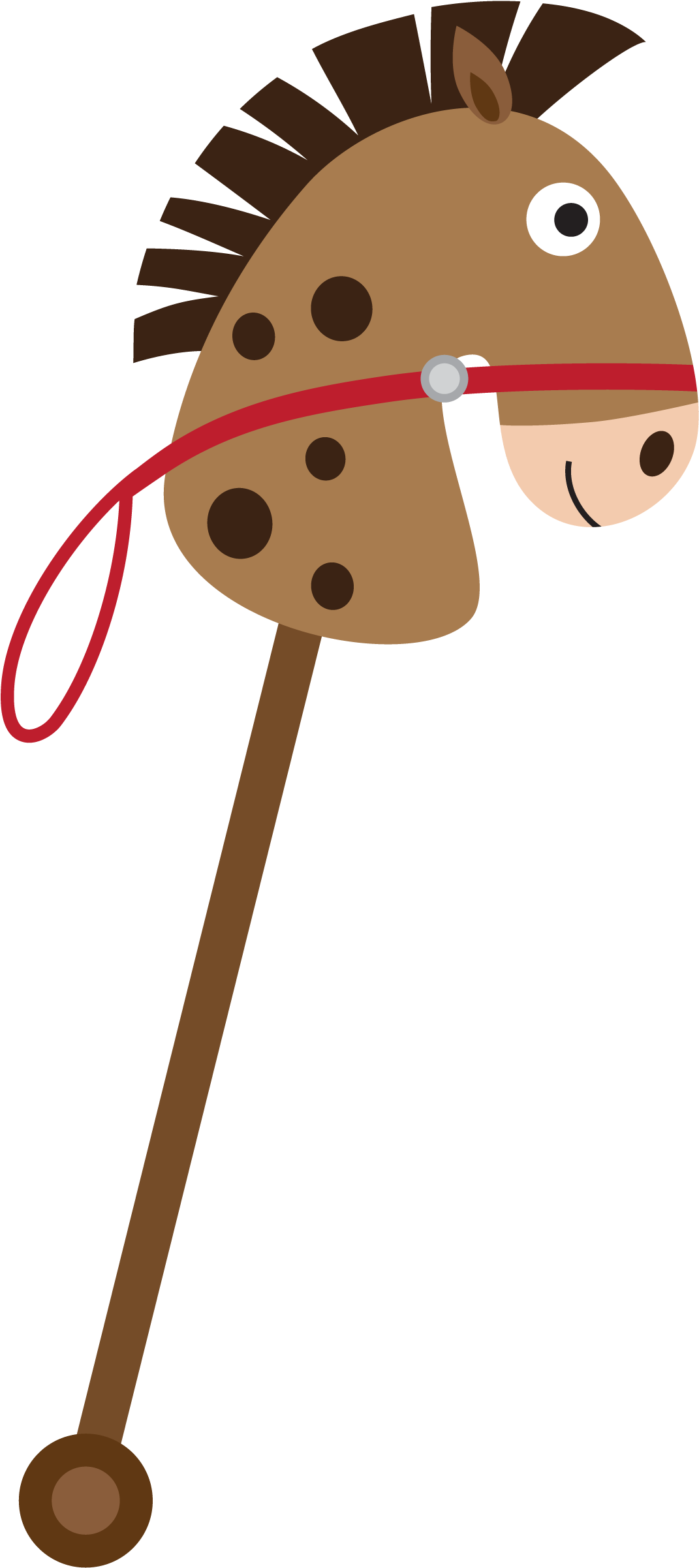 Cowboy E Cowgirl - Clipart Steckenpferd (1096x2408)