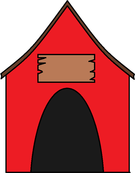 Stick House Clipart Free Clipart Images - Red Dog House Clipart (571x725)
