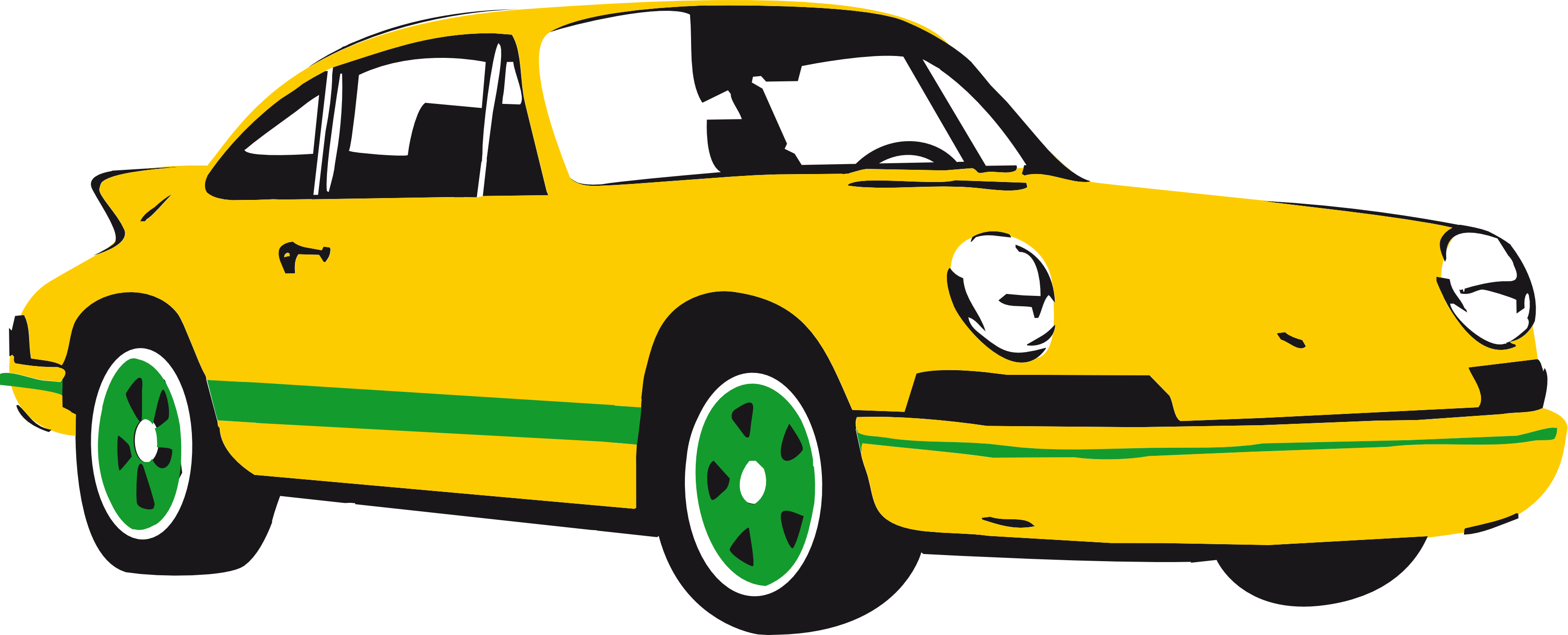 Royalty Car Cartoon Png - Car Clipart Png (3333x1350)