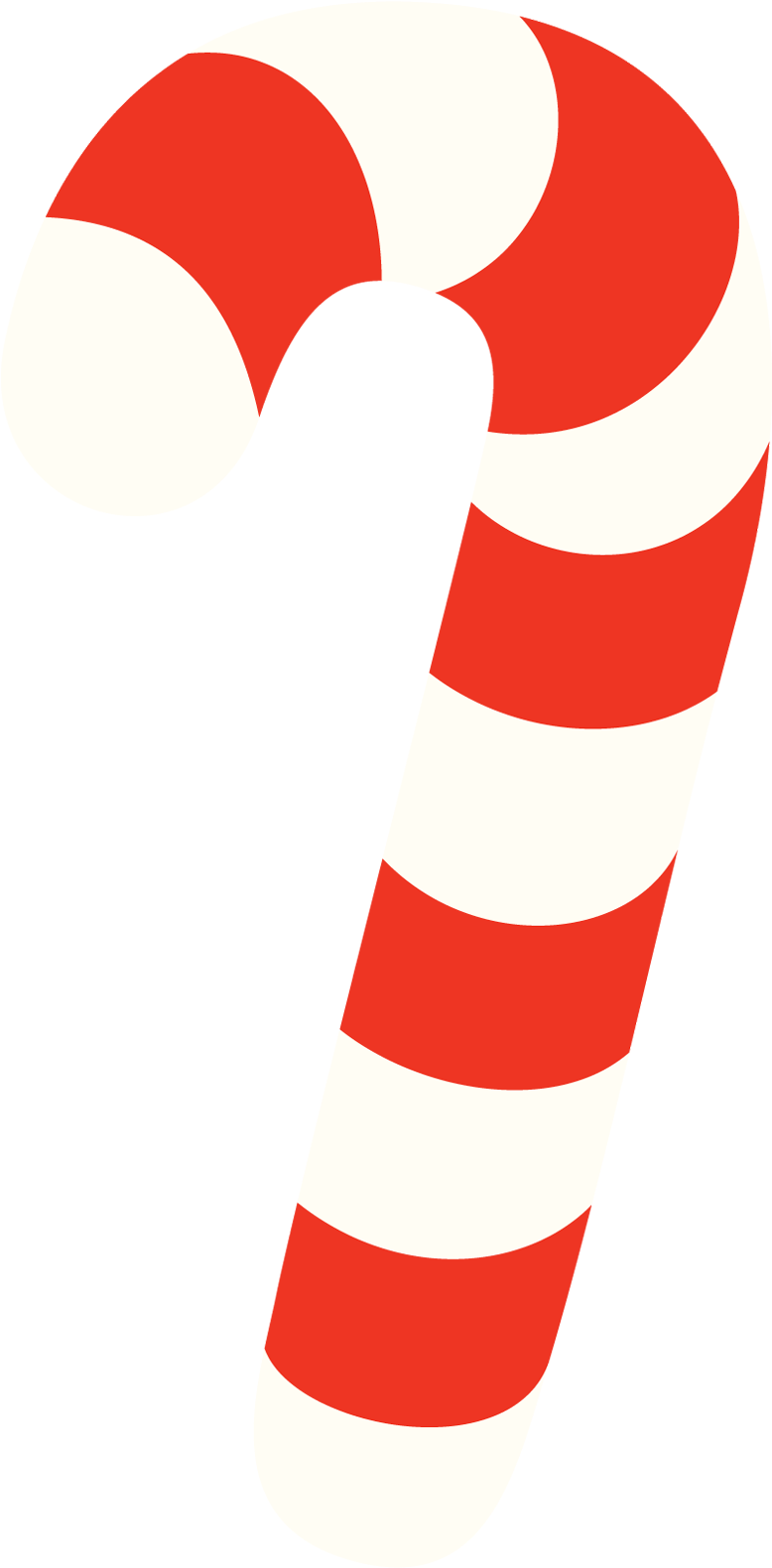 Candy Cane Free To Use Clip Art - Candy Cane Vector Png (900x1650)