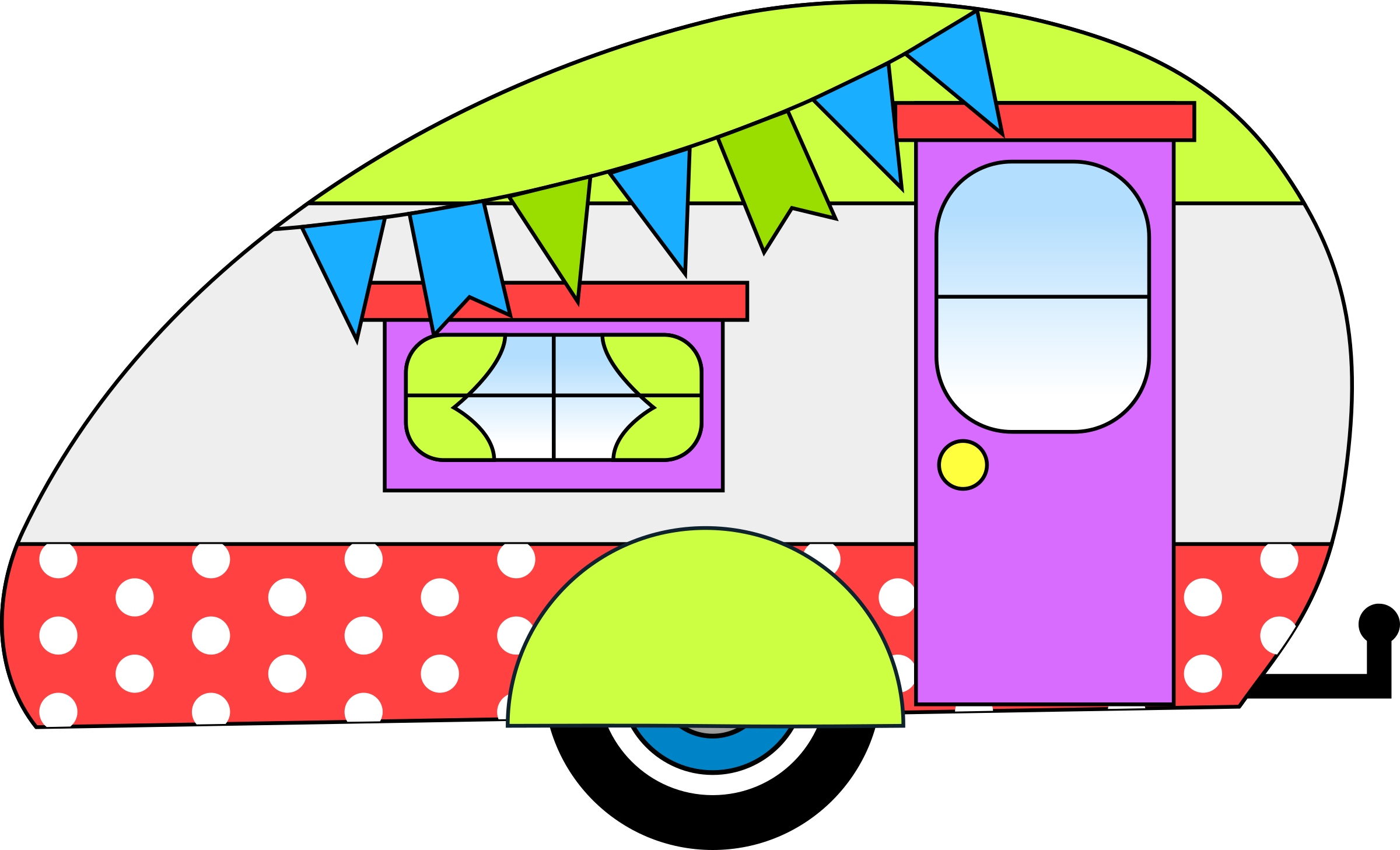 Big Image - Vintage Camper Clipart Free (2400x1457)