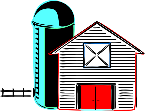 Retro Farm Clip Art - Farm Clip Art (600x460)