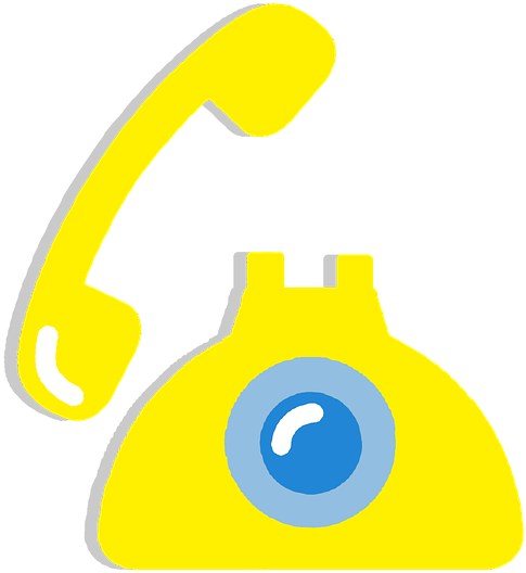 Telephone Old Retro Clipart Sticker Vector Yellow - Graphic Design (720x720)