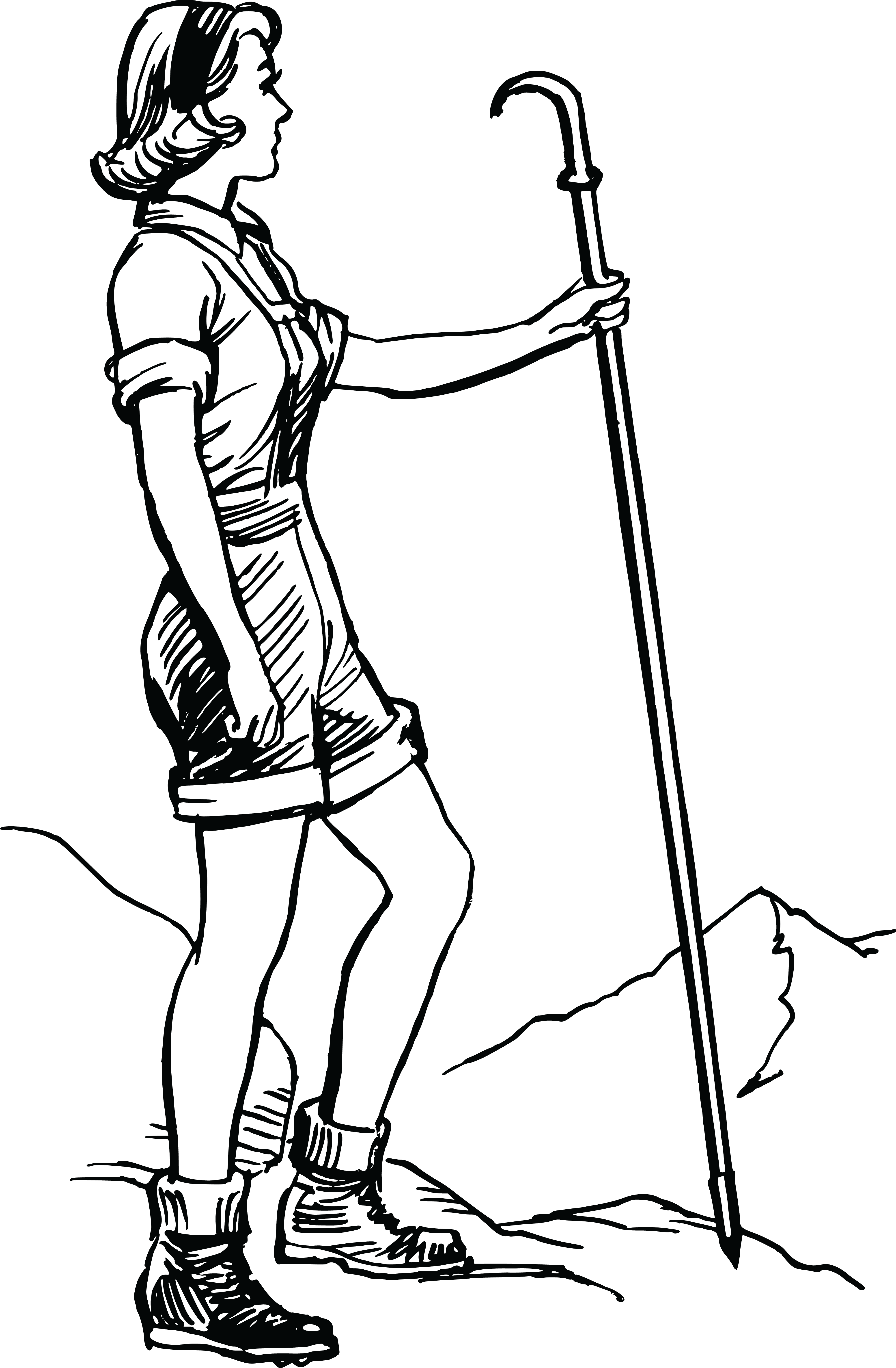 - Eps, - Svg, - Free Clipart Of A Retro - Figure Drawing (4000x6104)