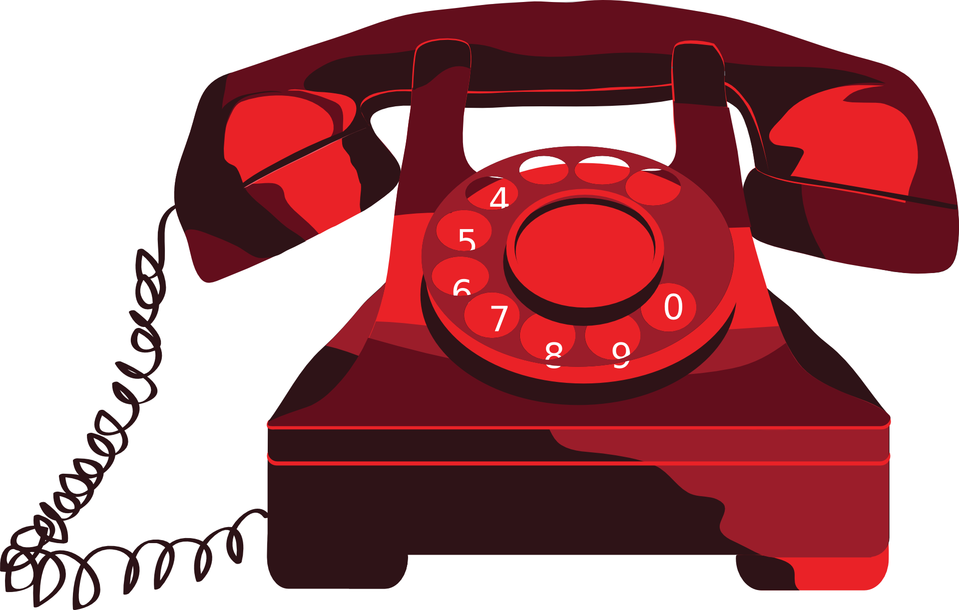 Phones Cliparts - Telephone Clipart Png (1920x1222)