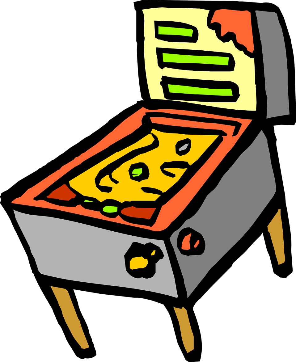Pinball Clipart - Pinball Clipart (958x1172)