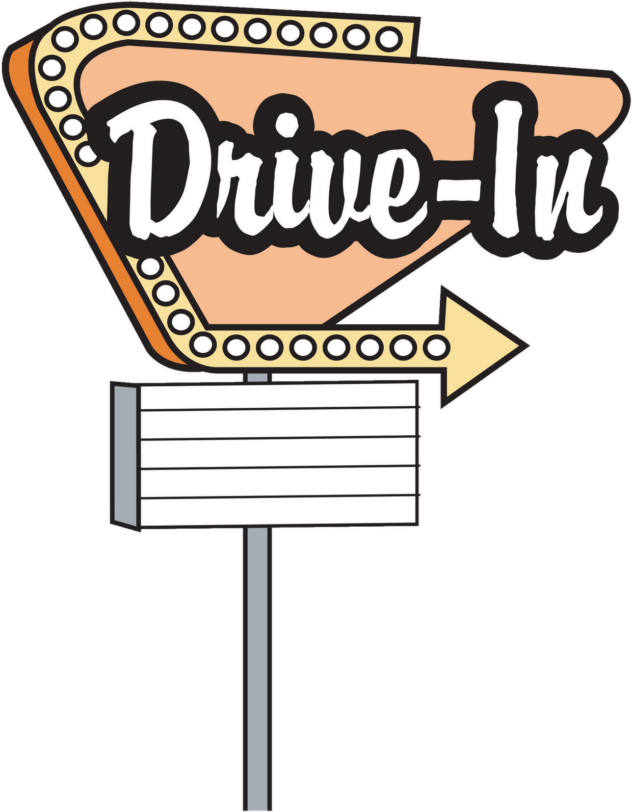 Free - Drive In Movie Cartoon (1600x1600)