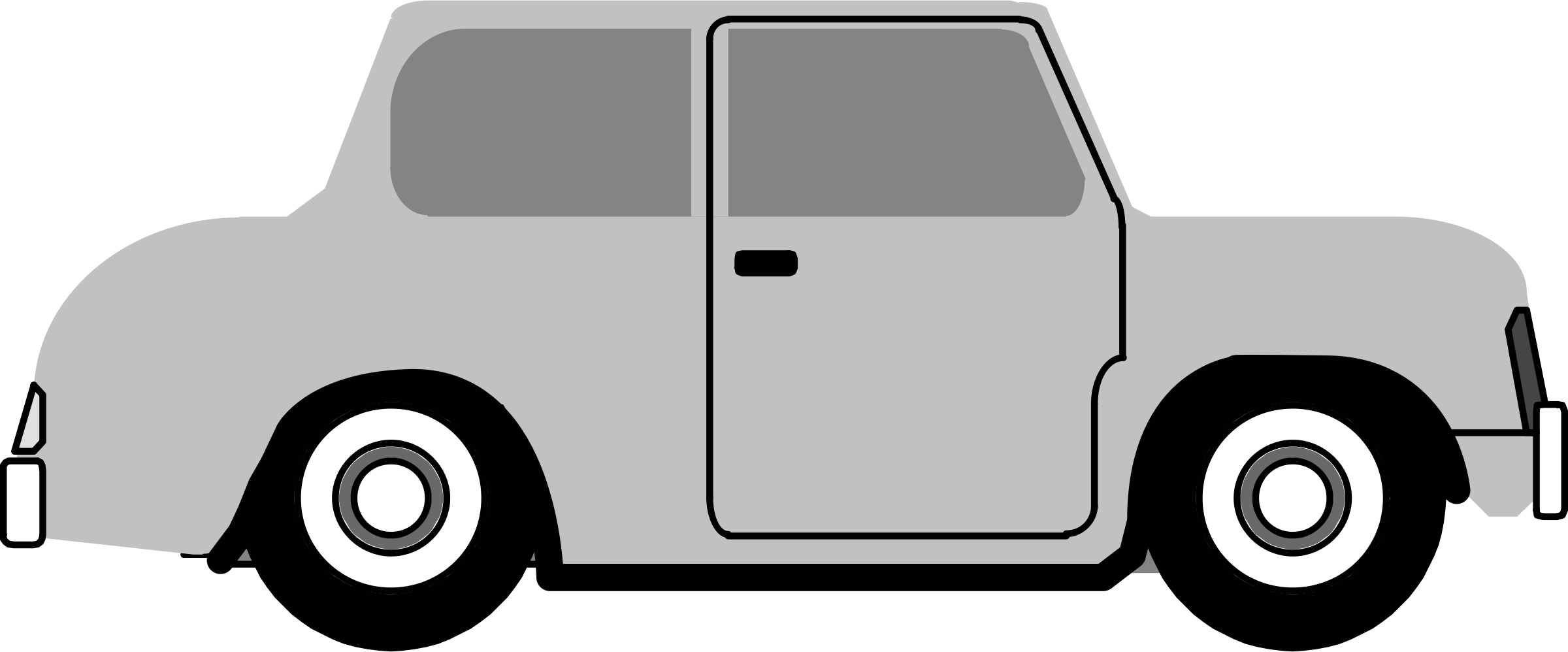Generic Retro Car Side View Png Clipart - Old Car Cartoon Side View - (2400x998) Png Clipart Download Generic Retro Car Side View Png Clipart - Old Car Cartoon Side View - (2400x998) Png Clipart Download