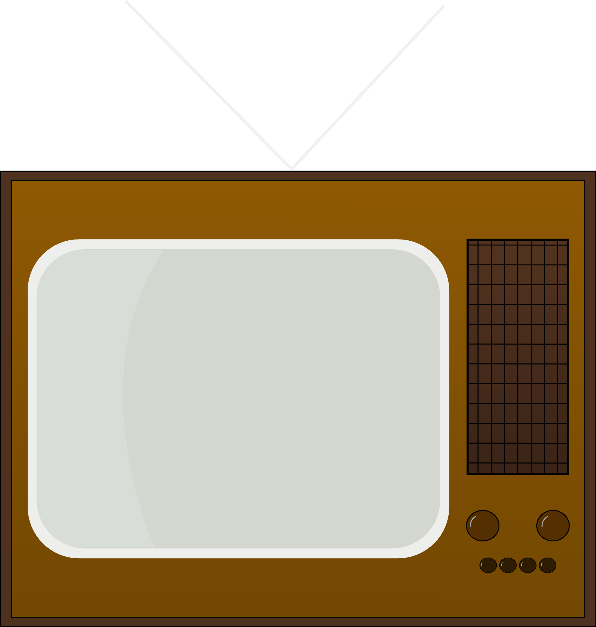 Free Retro Television Clip Art - Retro Tv Clipart (2006x2110)
