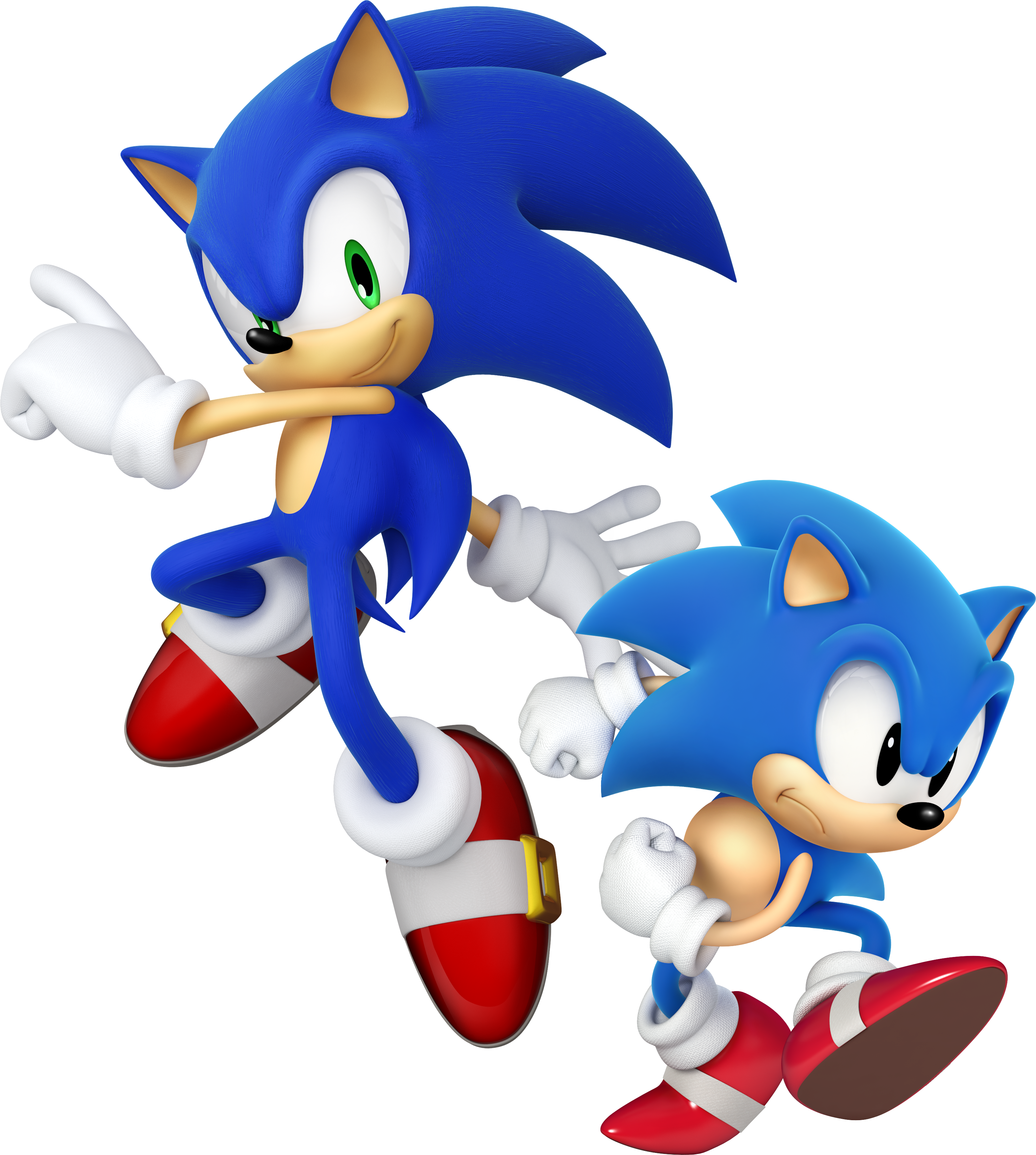 Sonic The Hedgehog Clipart Retro - Sega Sonic Generations 3ds (3037x3383)