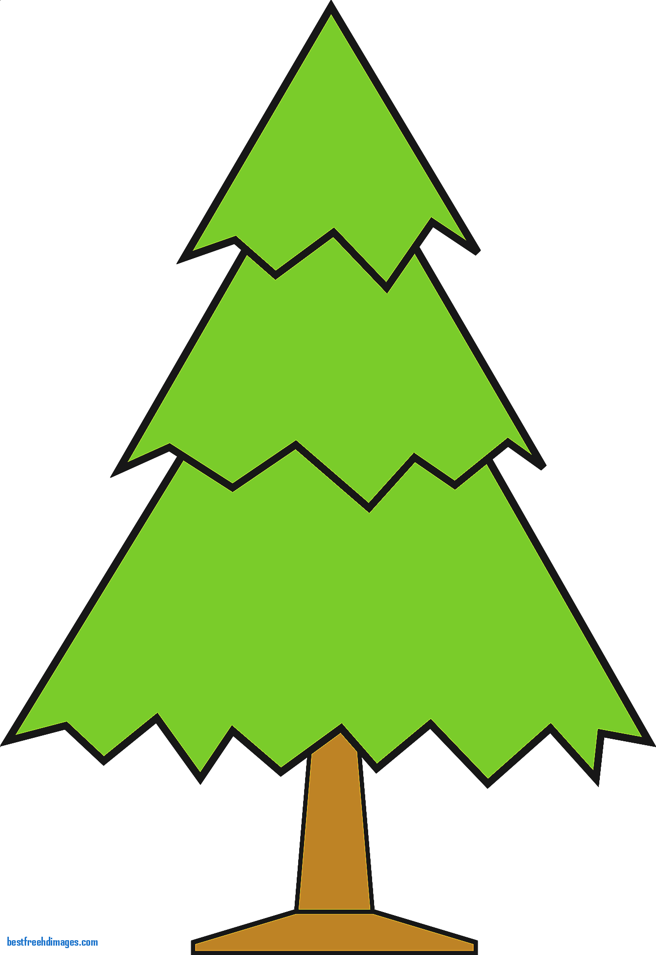 Christmas Tree Outline Free Clip Art Free Clip Art - Christmas Tree Clipart Png (1331x1935)