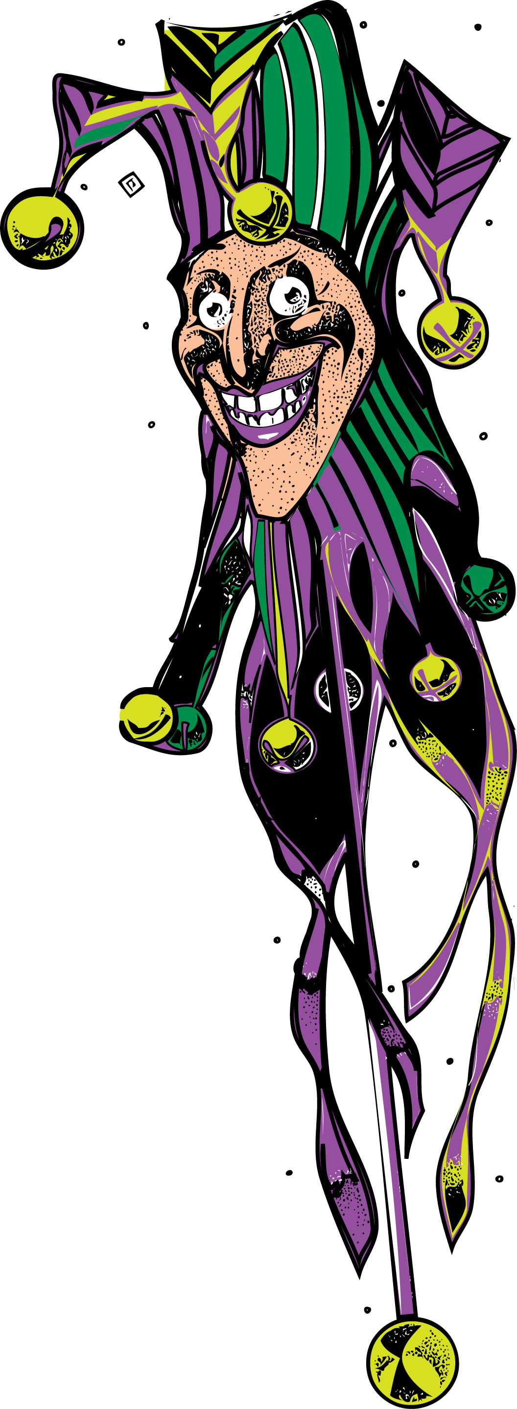 Mardi Gras And The Demented Krewe A Local History - Mardi Gras Jester Transparent (1056x2879)