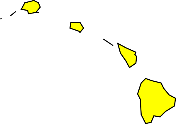 Hawaiian Islands Clipart - Hawaii Island Clip Art (600x422)