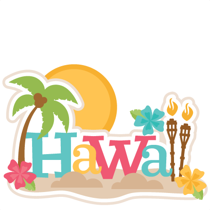 Hawaii Clipart Scrapbook - Hawaiian Vacation Clipart (432x432)