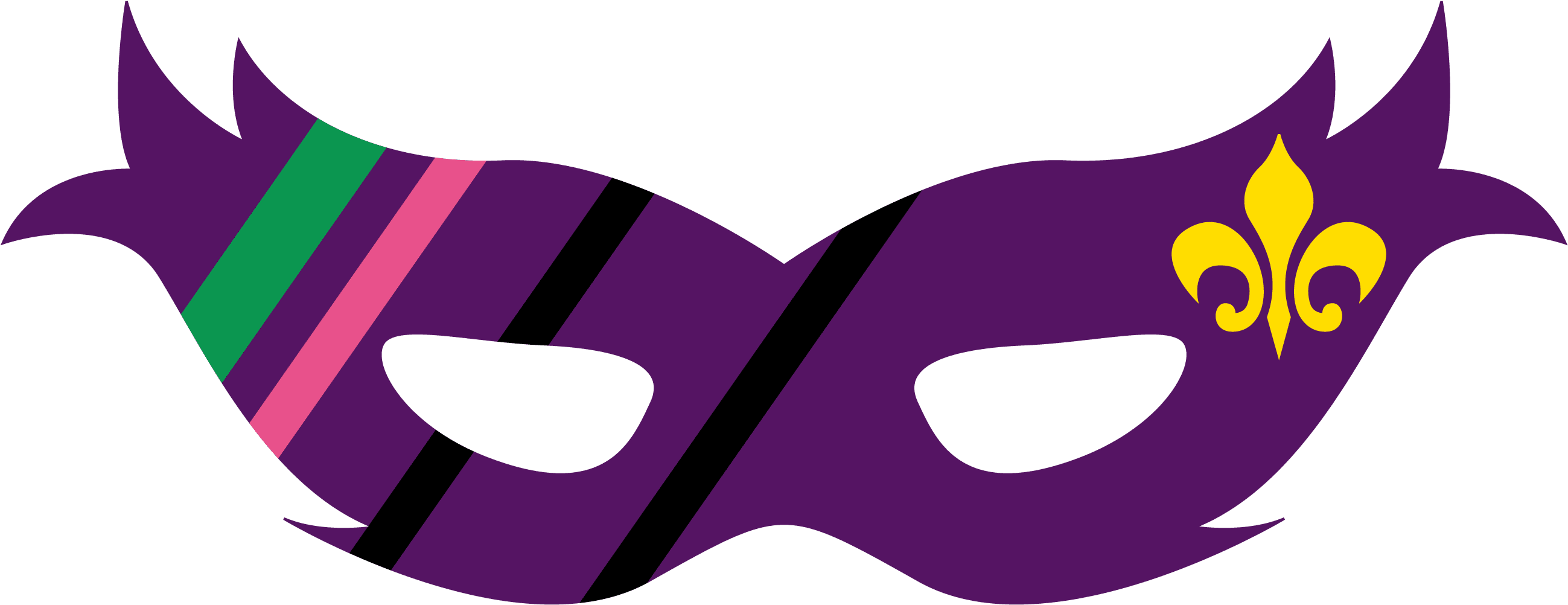 Print Your Own Ready To Wear Mardi Gras Masks For Free - Mardi Gras (950x368)