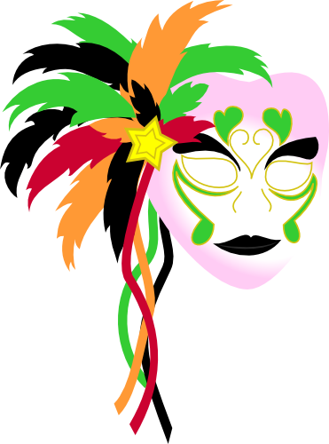 Mardi Gras Mask By Kinnichi - Mardi Gras (371x500)