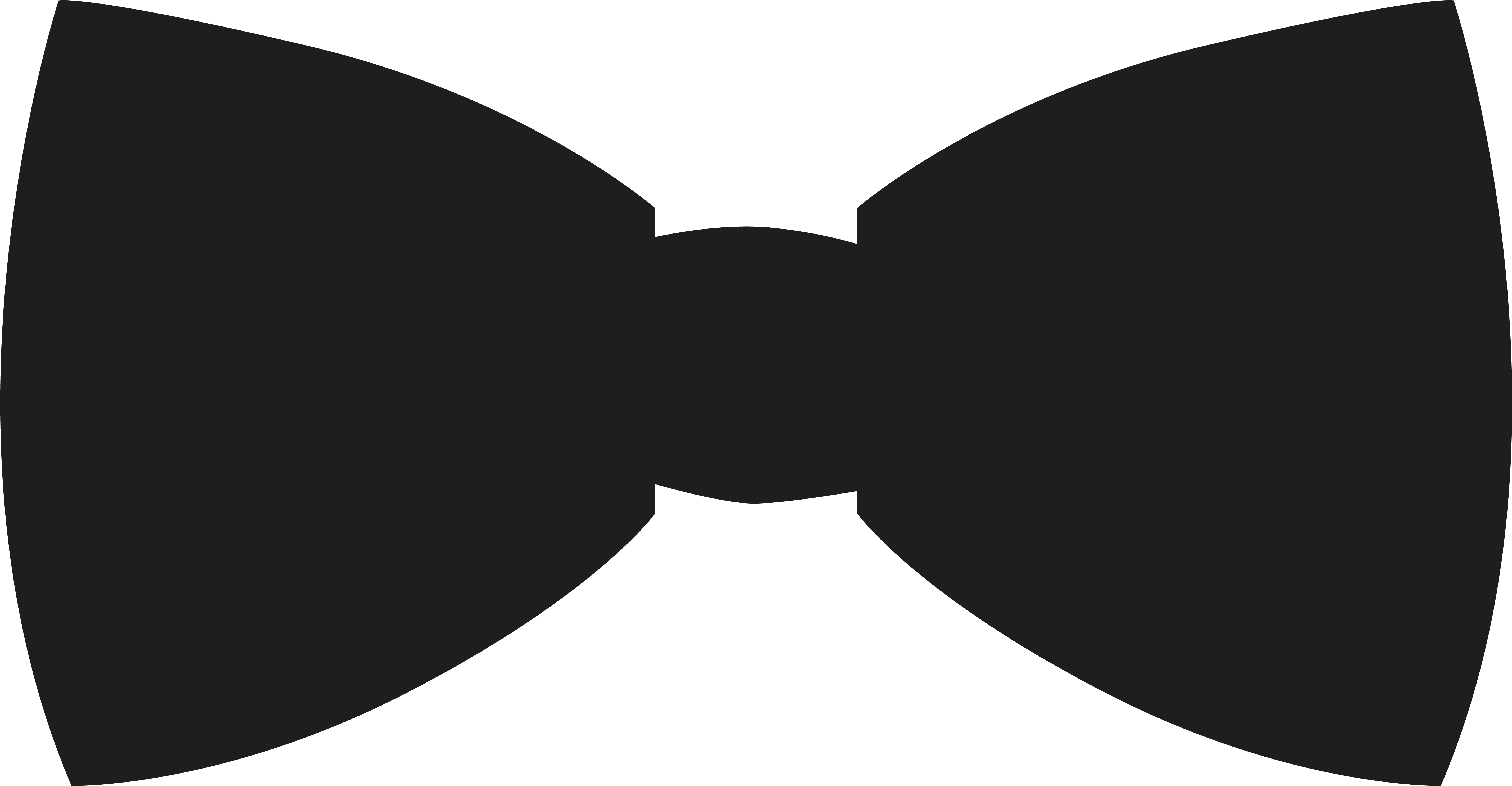 Movember Bowtie Png Clipart Image - Black Bow Tie Clipart (5906x3160)