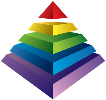 Pyramid Chart - Pyramid Approach: A Framework For Raising Student Academic (376x399)