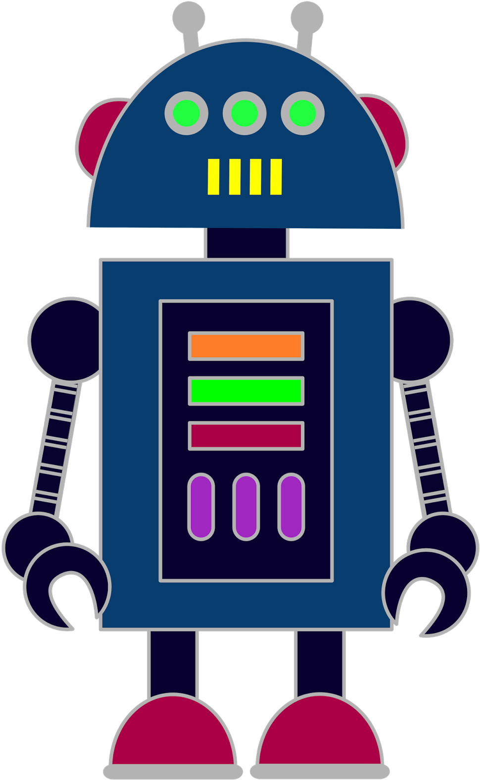 Robot Clipart A Selection Of Robots To Use In Your - Clip Art Of Robots (995x1600)