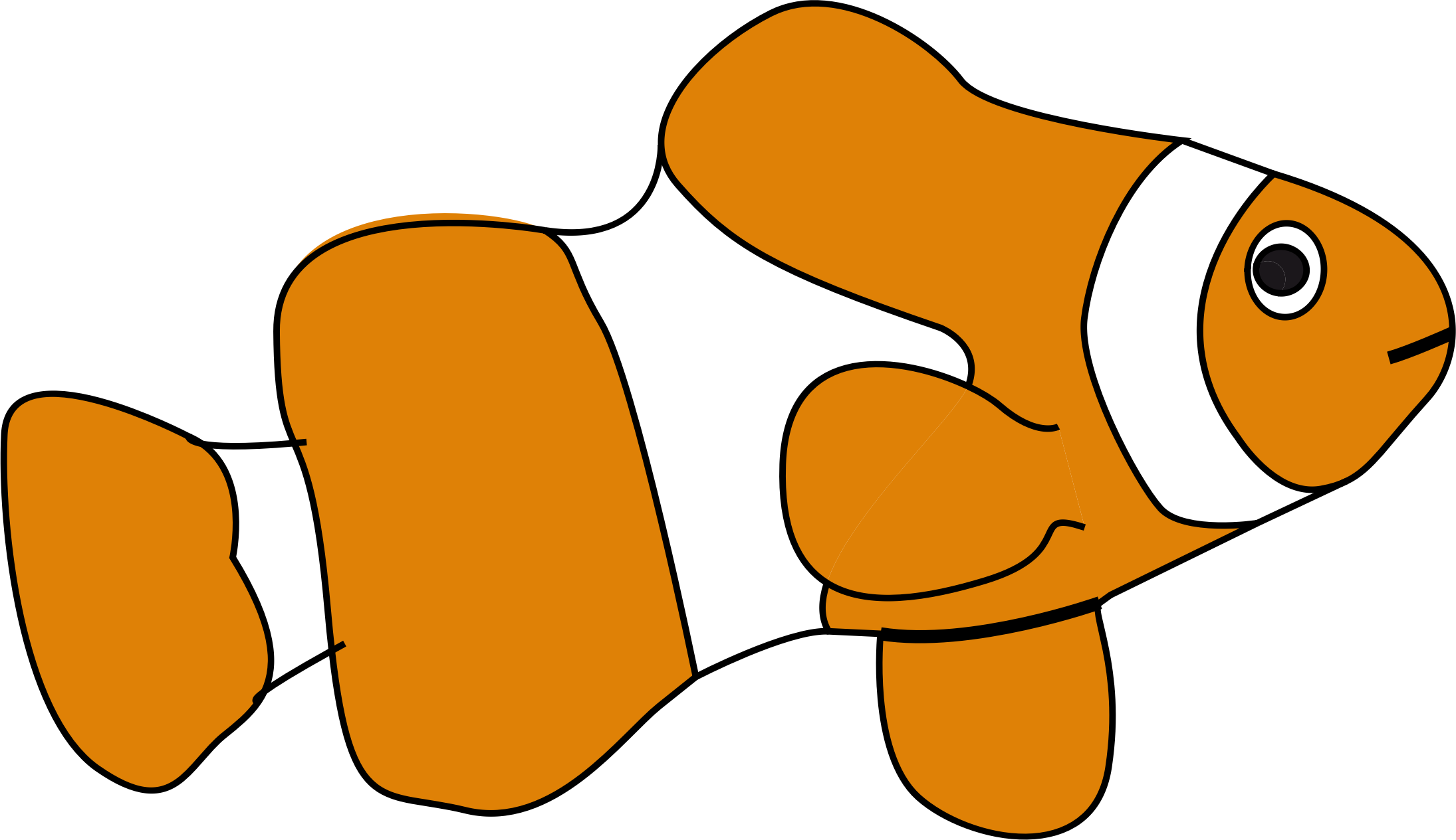 More From My Site - Clip Art Clown Fish (2190x1265)