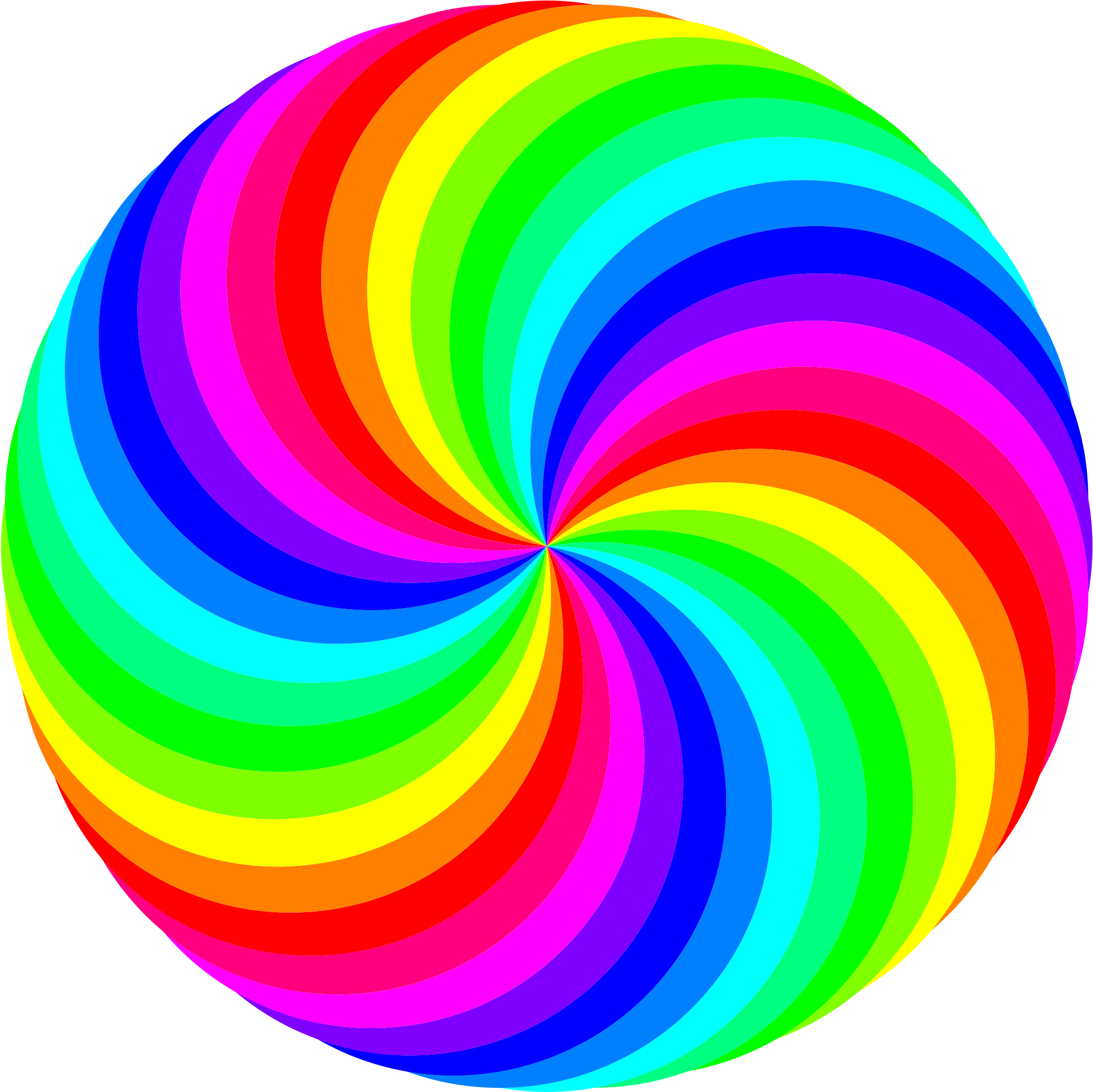 Big Image - Colored Circle Clip Art (2400x2400)