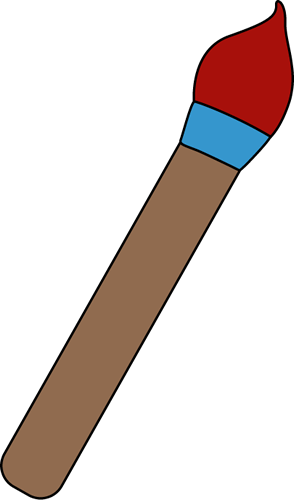 Red Art Paint Brush - Brush My Cute Graphics (294x500)