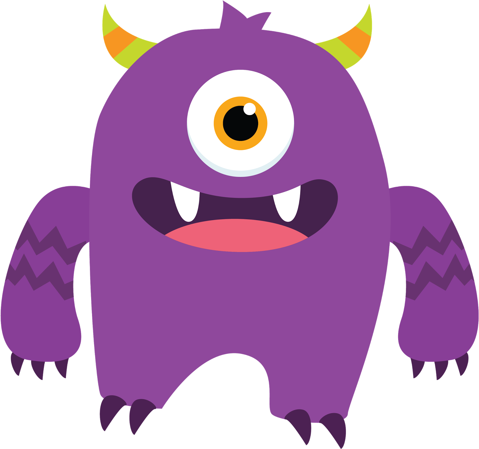 Little Monster Clip Art (1600x1600)