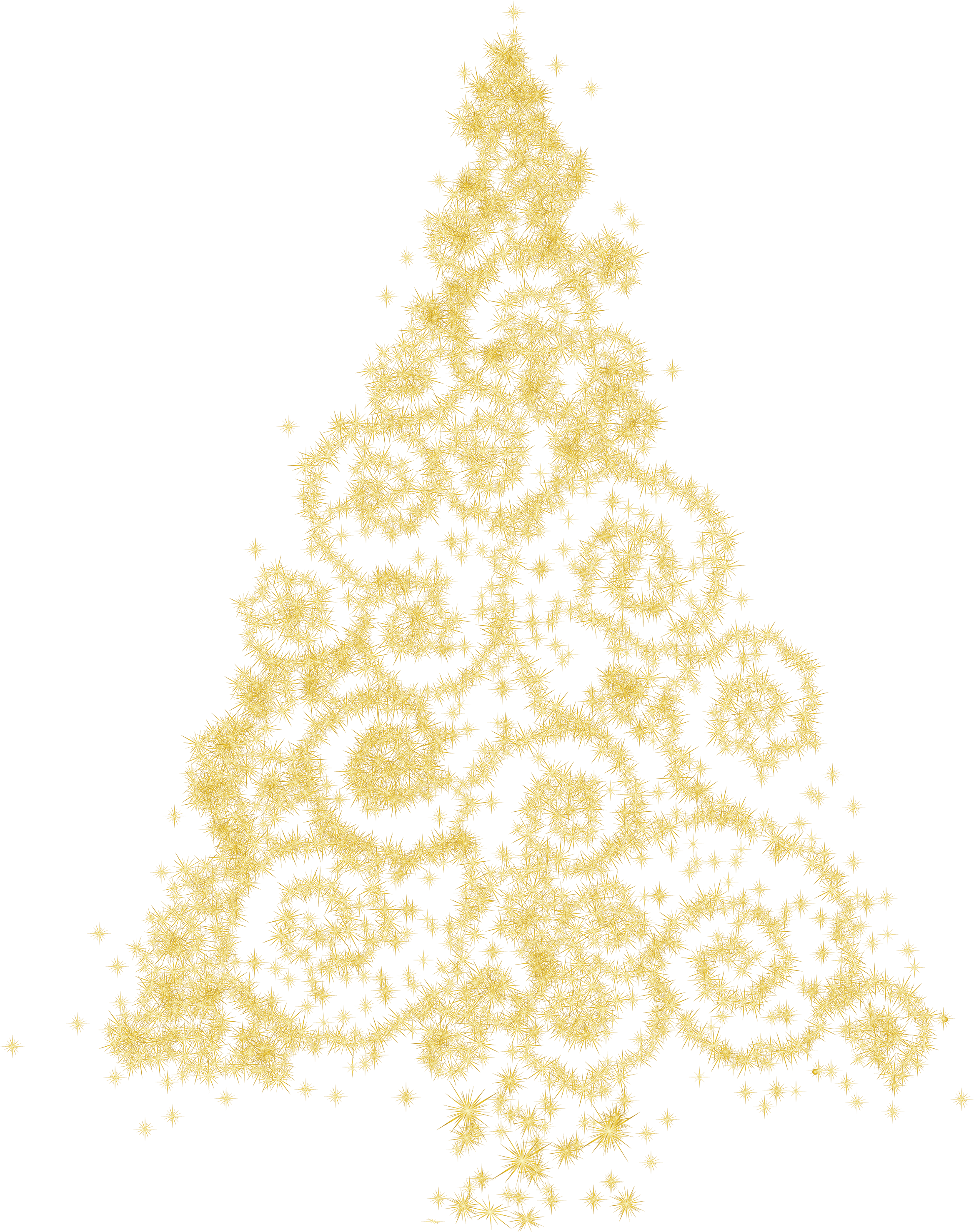Medium Size Gold Christmas Tree Png Clip Art Best Web - Gold Christmas Tree Clipart (2374x3000)