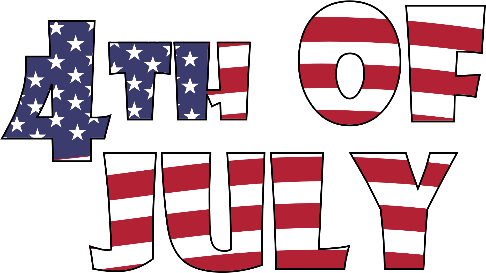 Fourth Of July Animated Clip Art - 4th Of July Coloring Book (2400x1200)