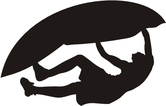 Climber Silhouette Clip Art - Clip Art Rock Climber (600x415)