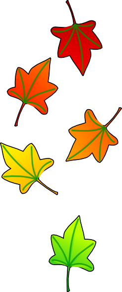 Leaves Falling Clip Art - Clip Art (246x586)