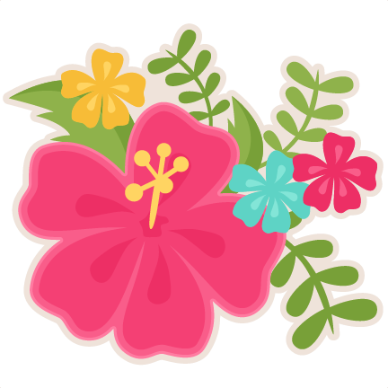 Hibiscus Svg Scrapbook Cut File Cute Clipart Files - Topo De Bolo Havaiano Scrap (432x432)