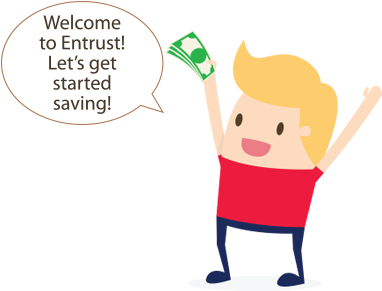 Welcome To Entrust Financial Credit Union And Thank - Cartoon (424x305)