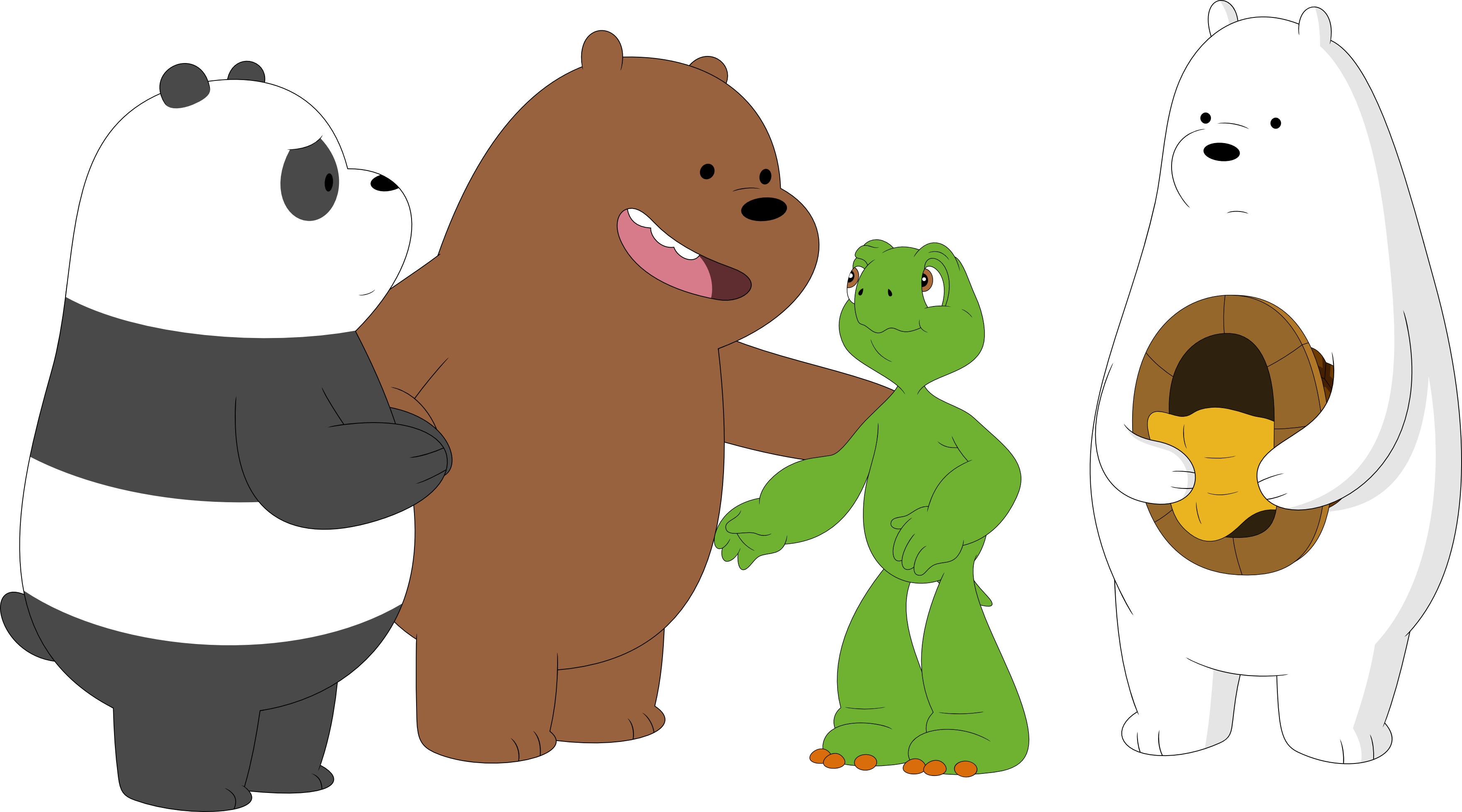 You're Always Welcome To Pal With Us, Naked Dude By - Shelldons The Turtle Porygon (3524x1958)