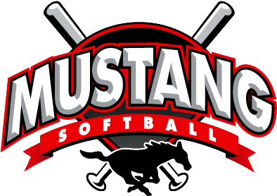 Welcome Mustang Softball Registration For Spring - Mustang Softball Logo (404x322)