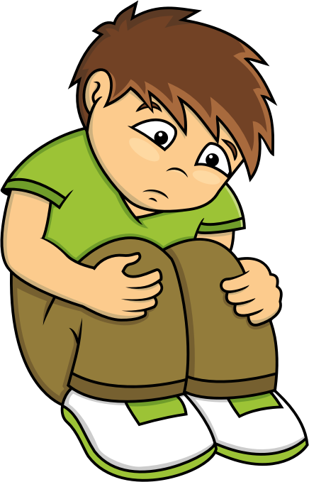 Sad Clipart Png - Sad Png (436x679)