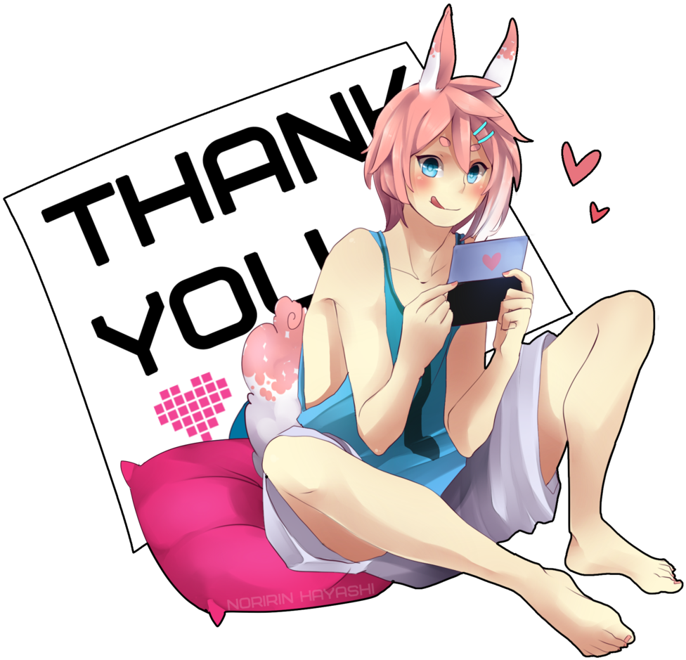 Thank You T V T By Noririn Hayashi On Deviantart - Anime Thank You Png Gif (1024x988)