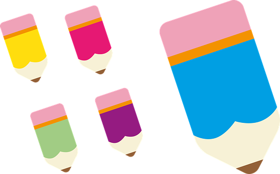 Pencil Colored Pencil Artists Office Paint - 연필 일러스트 Png (640x397)