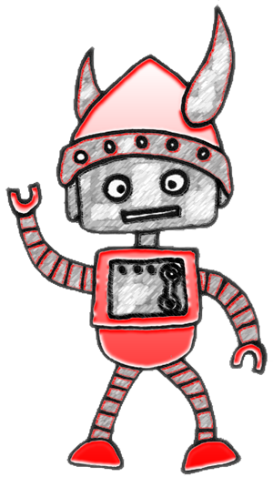 Welcome To The Roboviking Ftc Team Page - Cartoon (300x524)
