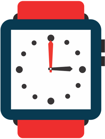 Wristwatch - Vector Graphics (520x550)