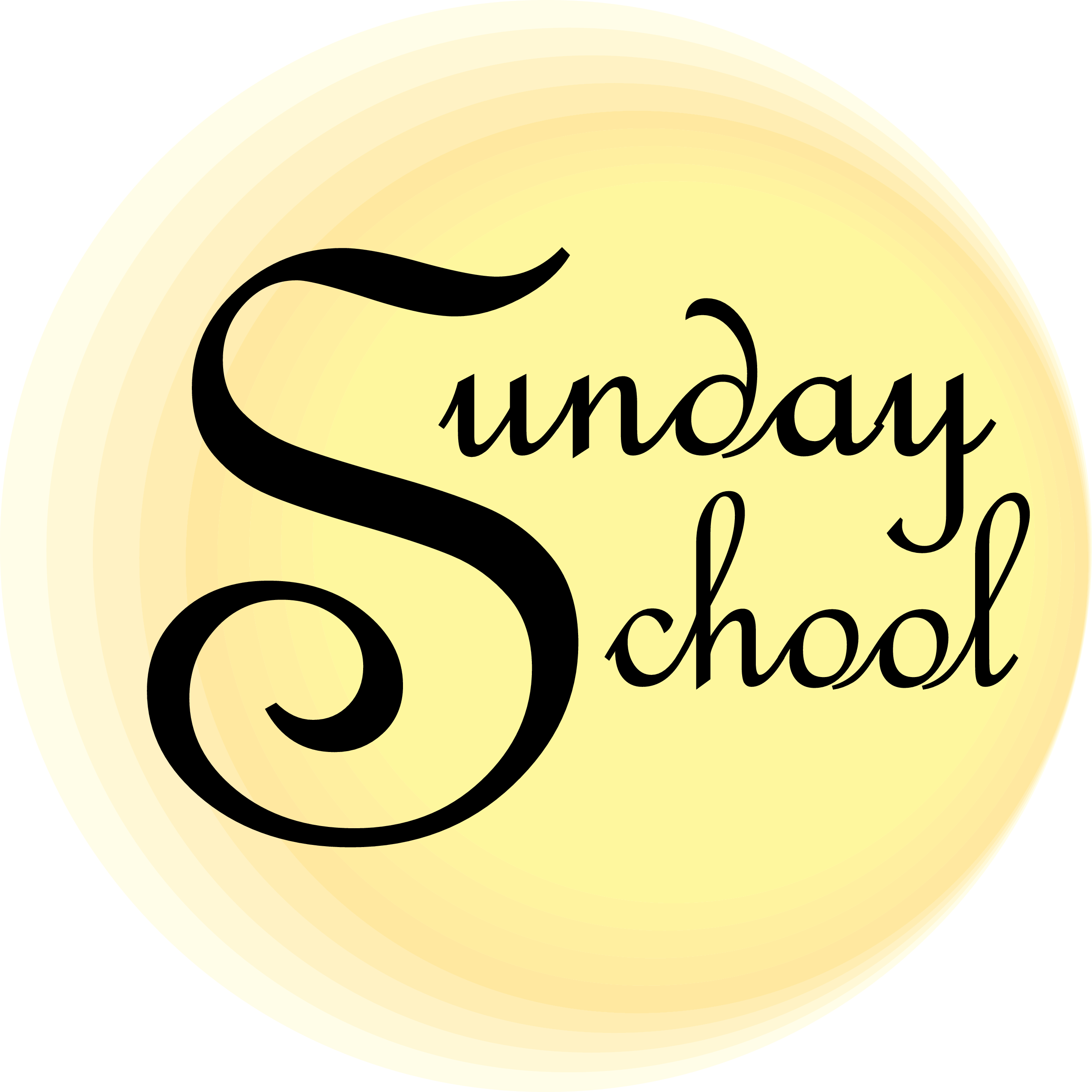 Sunday School Clip Art - Sunday School Word Art (2550x2550)