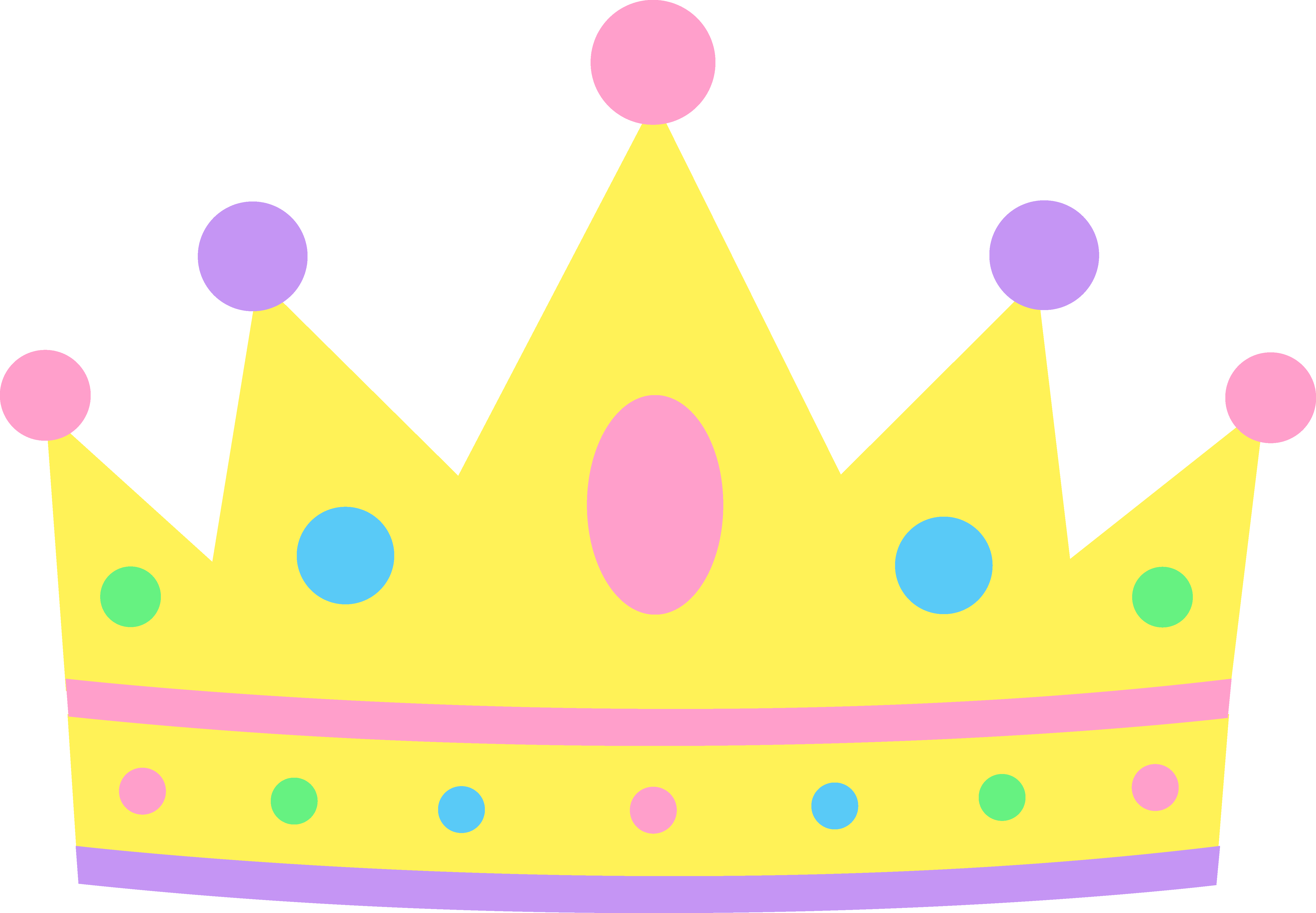 Cartoon Princess Crown Clip Art - Crown For Princess Cartoon (5662x3928)
